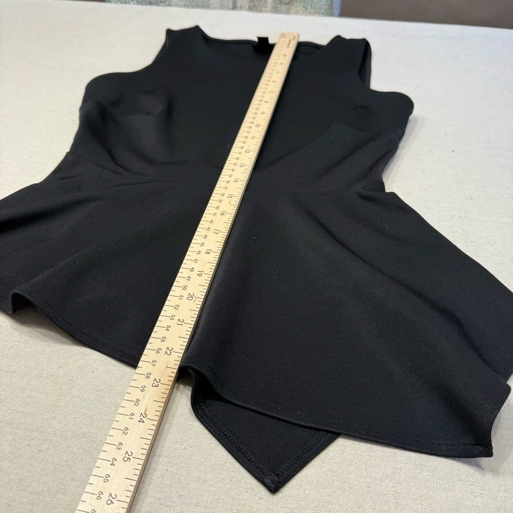 Elegant Black Sleeveless Peplum Top by Worthington Petite - Size PS - Picture 12 of 16